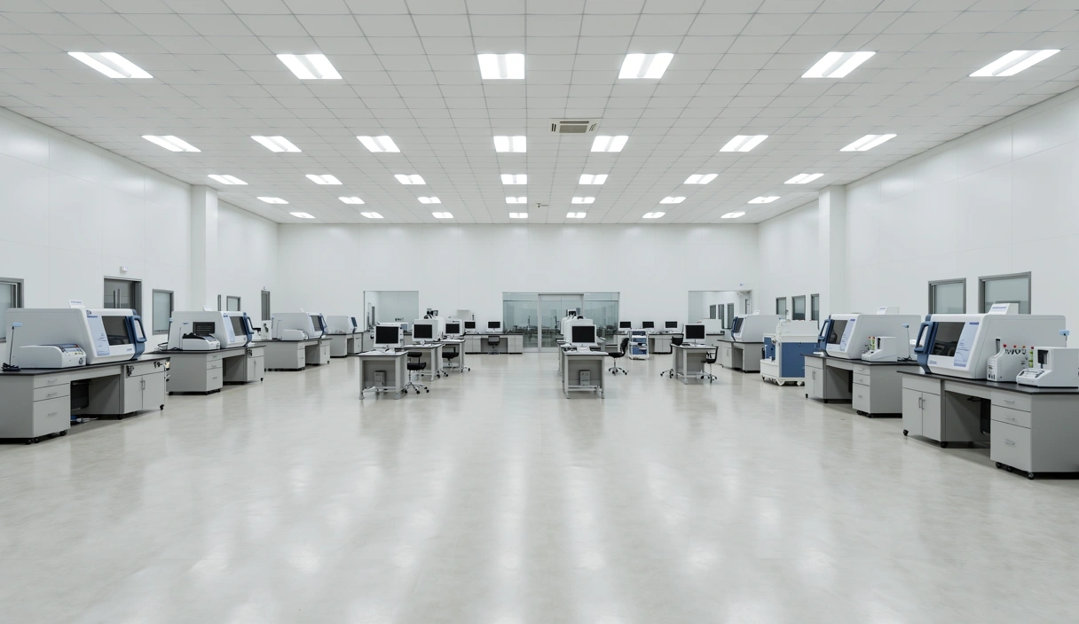 Interior of Mekong Metric Labs facility in Hanoi